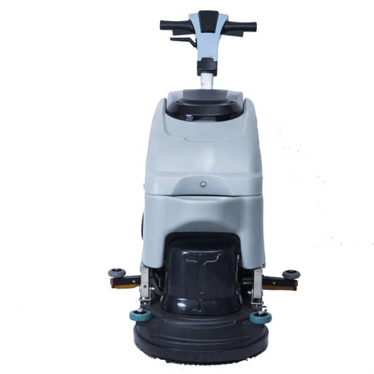 JMT-668426 Cylindrical Walk-Behind Electric Floor Scrubber with 18-Inch Brush and Convenience Features