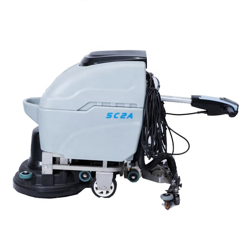 JMT-668426 Cylindrical Walk-Behind Electric Floor Scrubber with 18-Inch Brush and Convenience Features