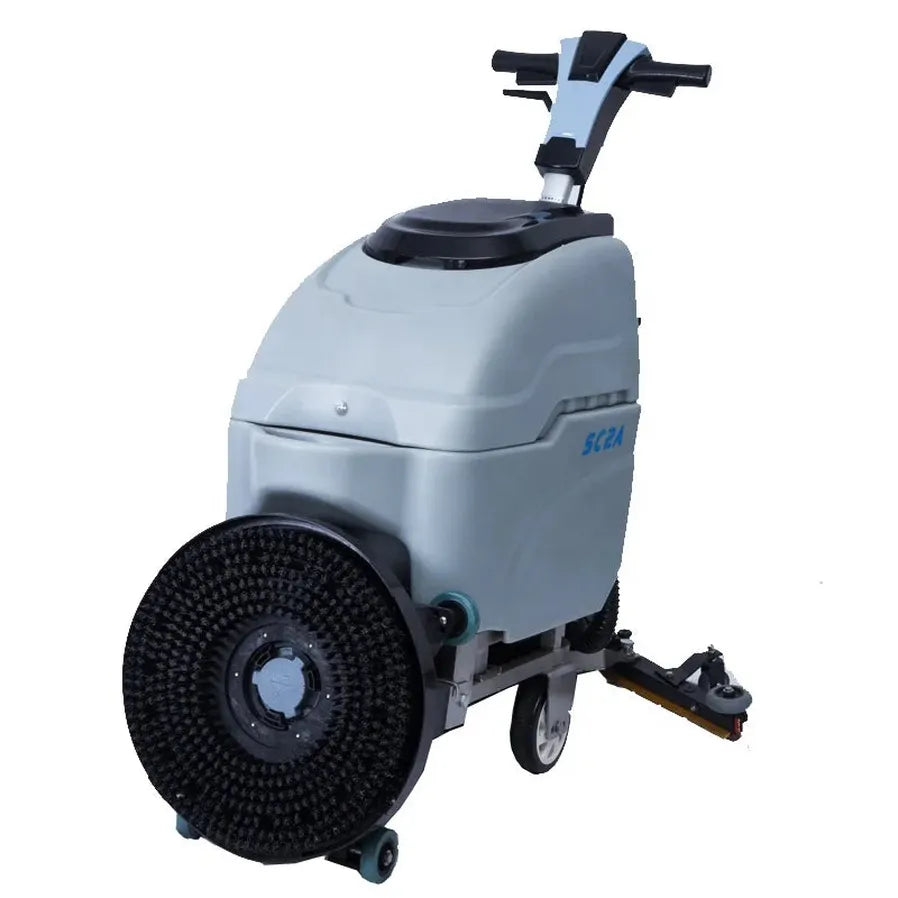 JMT-668426 Cylindrical Walk-Behind Electric Floor Scrubber with 18-Inch Brush and Convenience Features