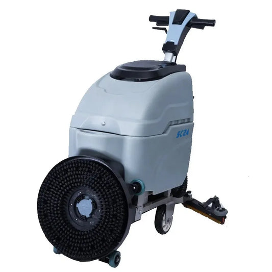 JMT-668426 Cylindrical Walk-Behind Electric Floor Scrubber with 18-Inch Brush and Convenience Features