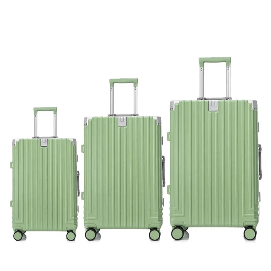 JMT-669002 Kids Green Mini Trolley Suitcase - Durable Lightweight PC Hard Shell Luggage for Travel
