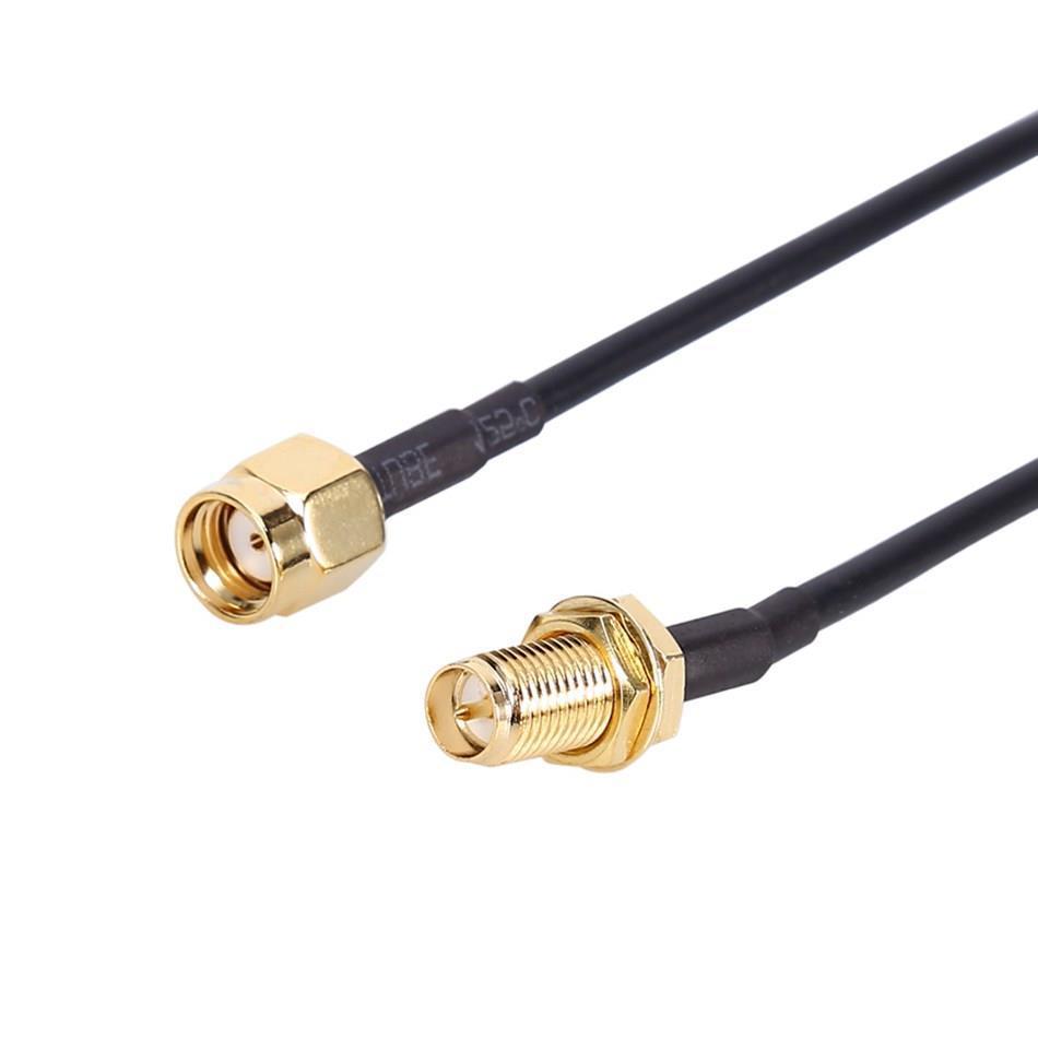 JMT-669130 3M WiFi Router Antenna Extension Cable - PC & Metal, Black