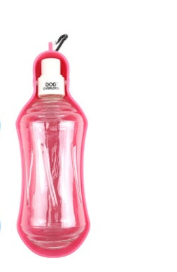 JMT-669130 Portable Dog Water Bottle with Metal Buckle for Outdoor Adventures - Available in Multiple Colors