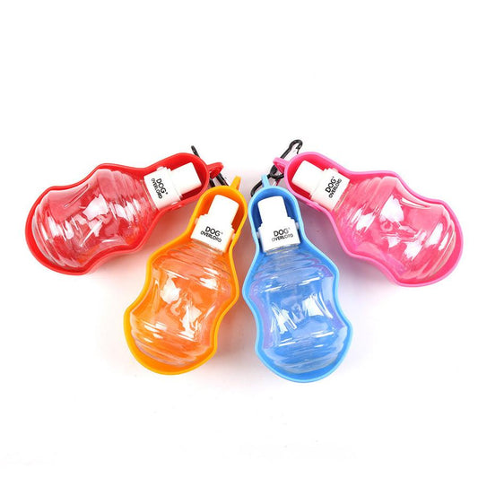 JMT-669130 Portable Dog Water Bottle with Metal Buckle for Outdoor Adventures - Available in Multiple Colors