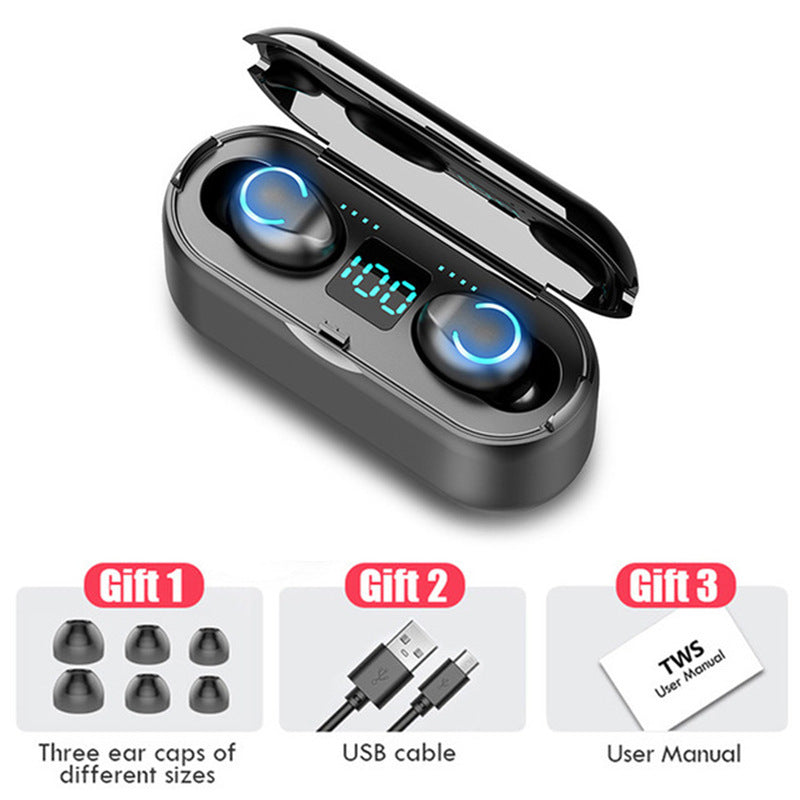 JMT-669450 Wireless Bluetooth Headset with 5.0 Stereo Display and Battery Indicator