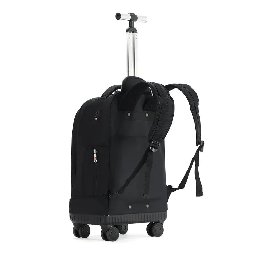 JMT-669834 Large Capacity Rolling Business Carry-On Trolley Travel Backpack for Air Travel