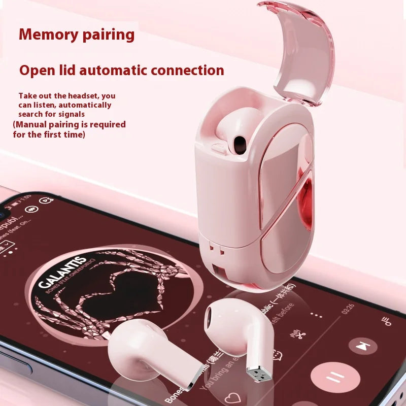 JMT-670282 Compact Bluetooth In-Ear Headphones with Noise Cancelling and Stereo Sound Quality