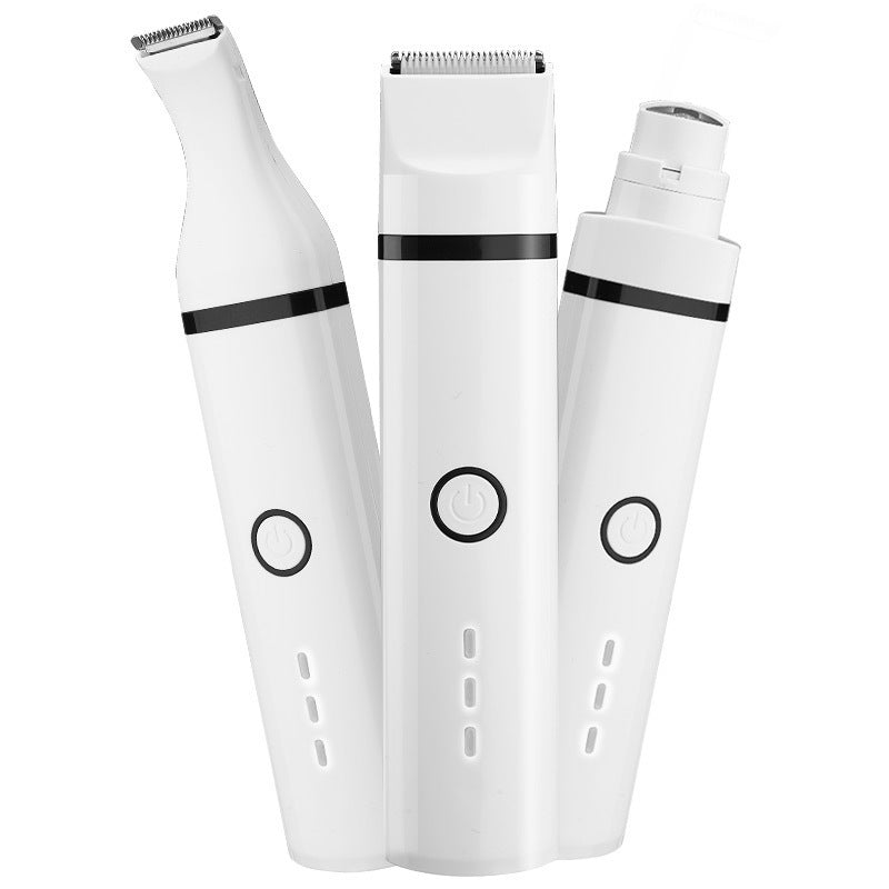 JMT-670346 Pet Grooming Shaving Device with Stainless Steel Blades, Automatic Grinding Head, and Dual Power Options