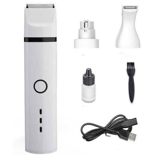 JMT-670346 Pet Grooming Shaving Device with Stainless Steel Blades, Automatic Grinding Head, and Dual Power Options