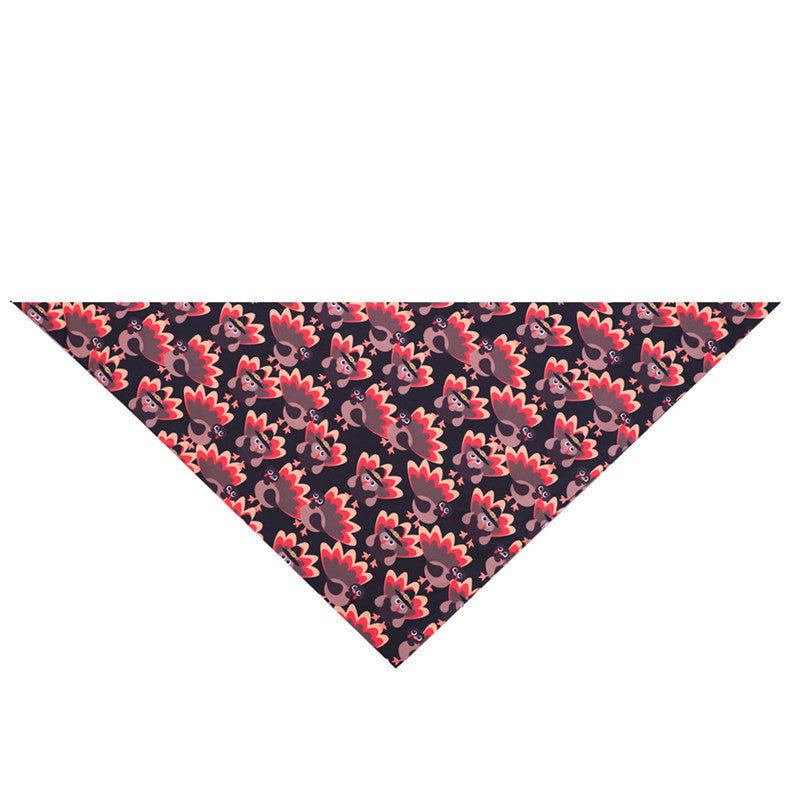 JMT-670730 Turkey Thanksgiving Pet Saliva Cloth Scarf for Pets with Neck Circumference 25-48CM, 48*48*70cm