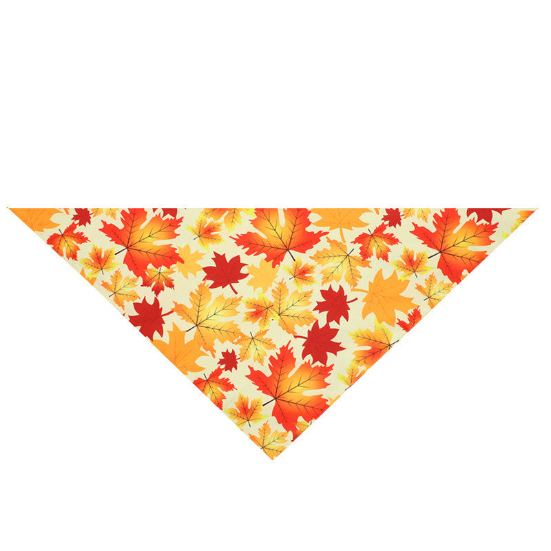 JMT-670730 Turkey Thanksgiving Pet Saliva Cloth Scarf for Pets with Neck Circumference 25-48CM, 48*48*70cm