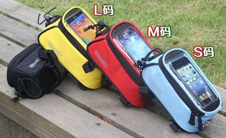 JMT-670794 Bicycle Frame Bag for IPhone - PVC Mobile Phone Holder, Multiple Sizes Available