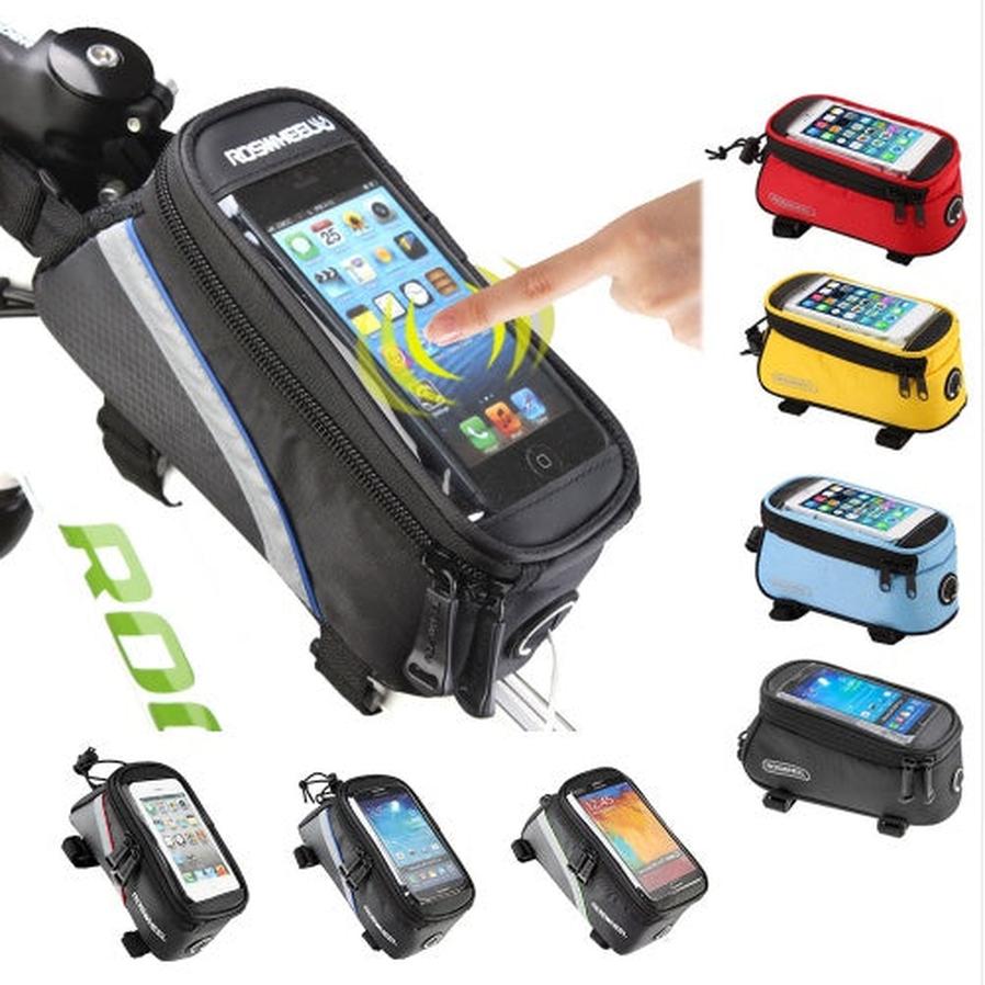 JMT-670794 Bicycle Frame Bag for IPhone - PVC Mobile Phone Holder, Multiple Sizes Available