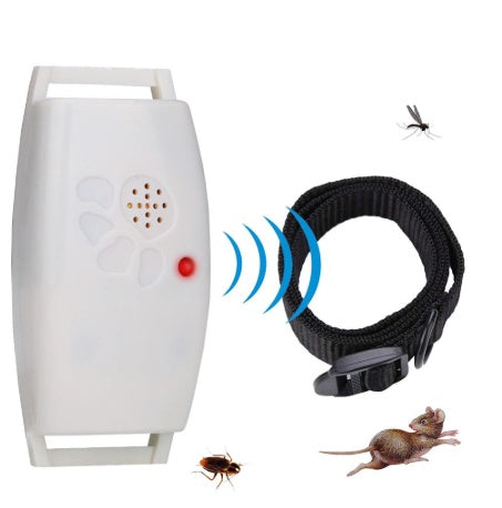 JMT-670922 Ultrasonic Pet Insect Repeller - Safe and Effective Pest Defense Against Fleas, Mosquitoes, and More