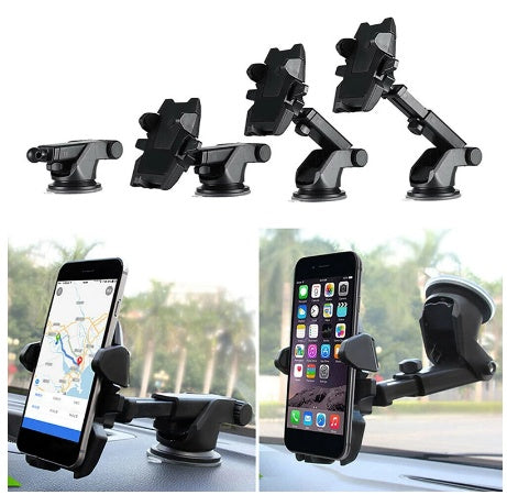 JMT-671114 Telescopic Car Suction Cup Phone Holder for Universal Compatibility