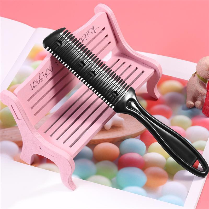 JMT-671242 Double-Sided Hair Cutting Comb with Blade for Bangs and Hair Repair, 60g