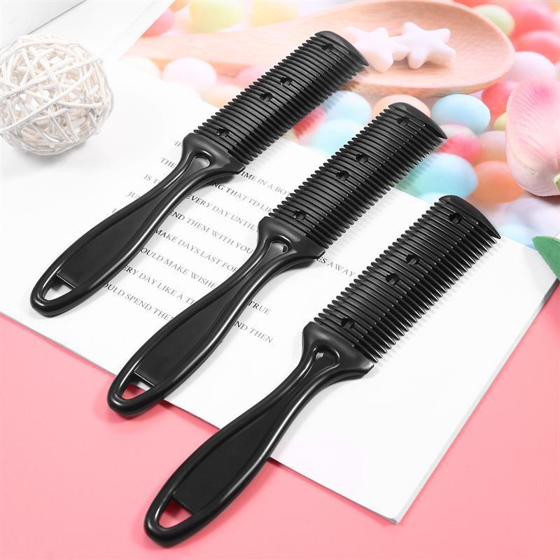 JMT-671242 Double-Sided Hair Cutting Comb with Blade for Bangs and Hair Repair, 60g