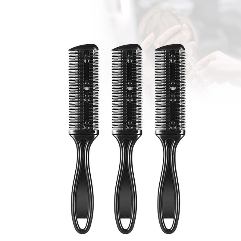 JMT-671242 Double-Sided Hair Cutting Comb with Blade for Bangs and Hair Repair, 60g