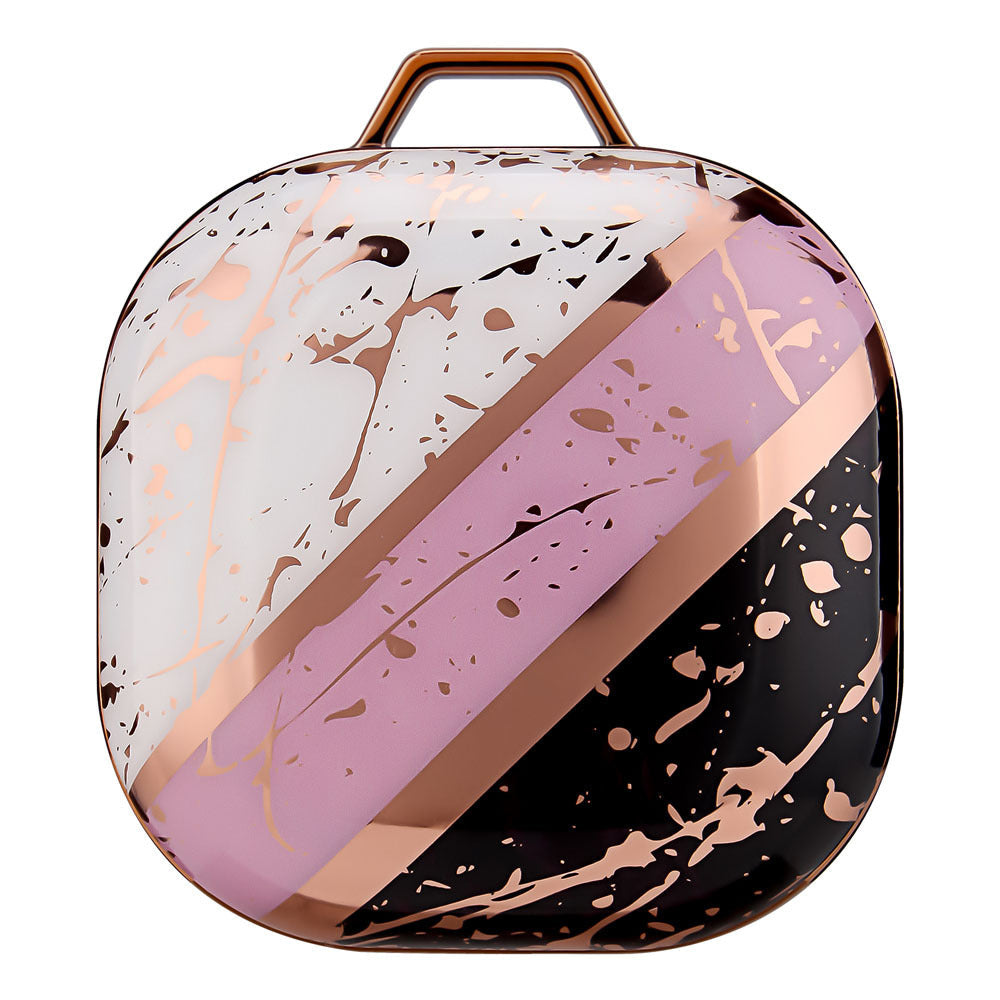 JMT-671242 Green Gold Marble IMD Earphone Sleeve for Samsung Buds Live/Pro - Drop-Proof Hard Shell Case