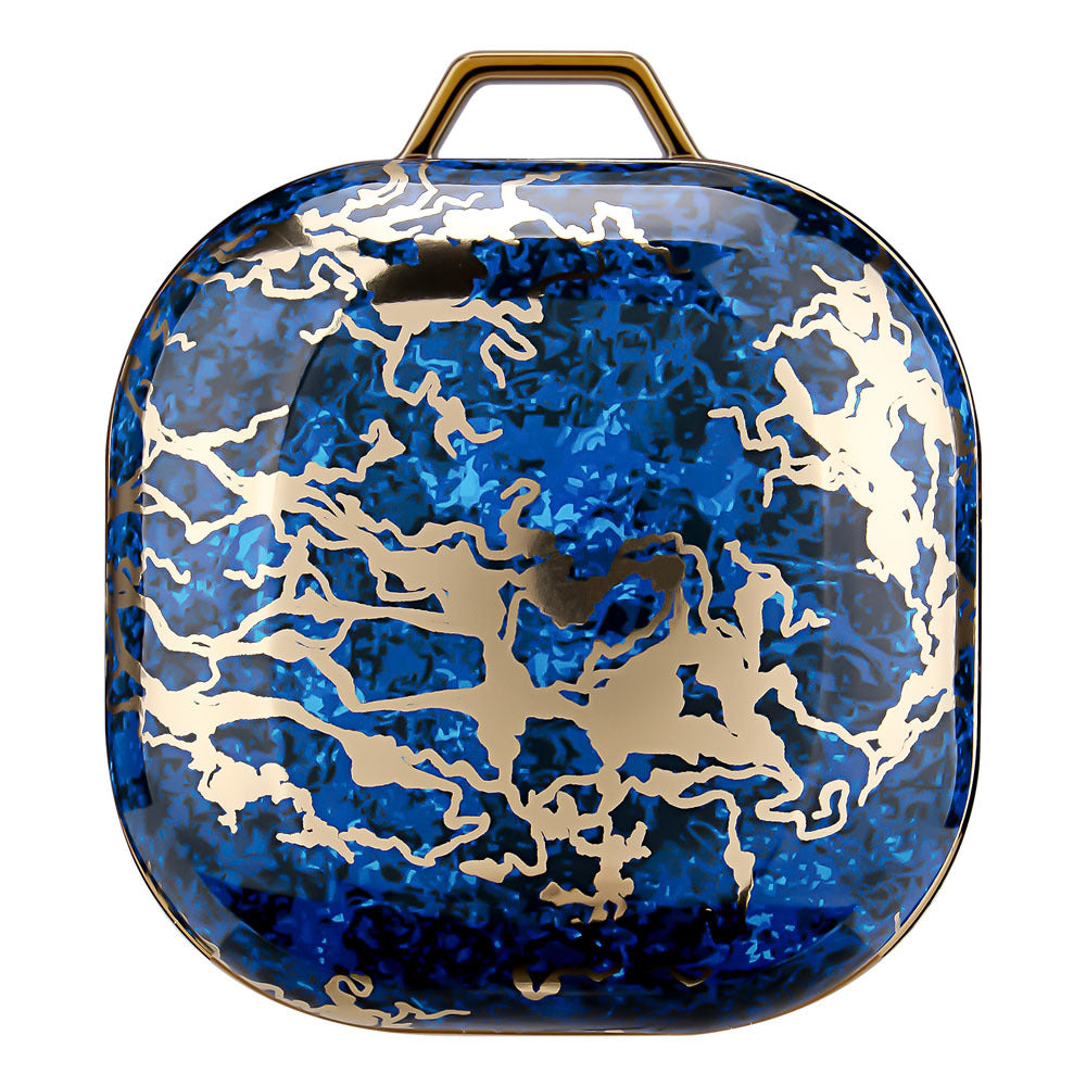 JMT-671242 Green Gold Marble IMD Earphone Sleeve for Samsung Buds Live/Pro - Drop-Proof Hard Shell Case