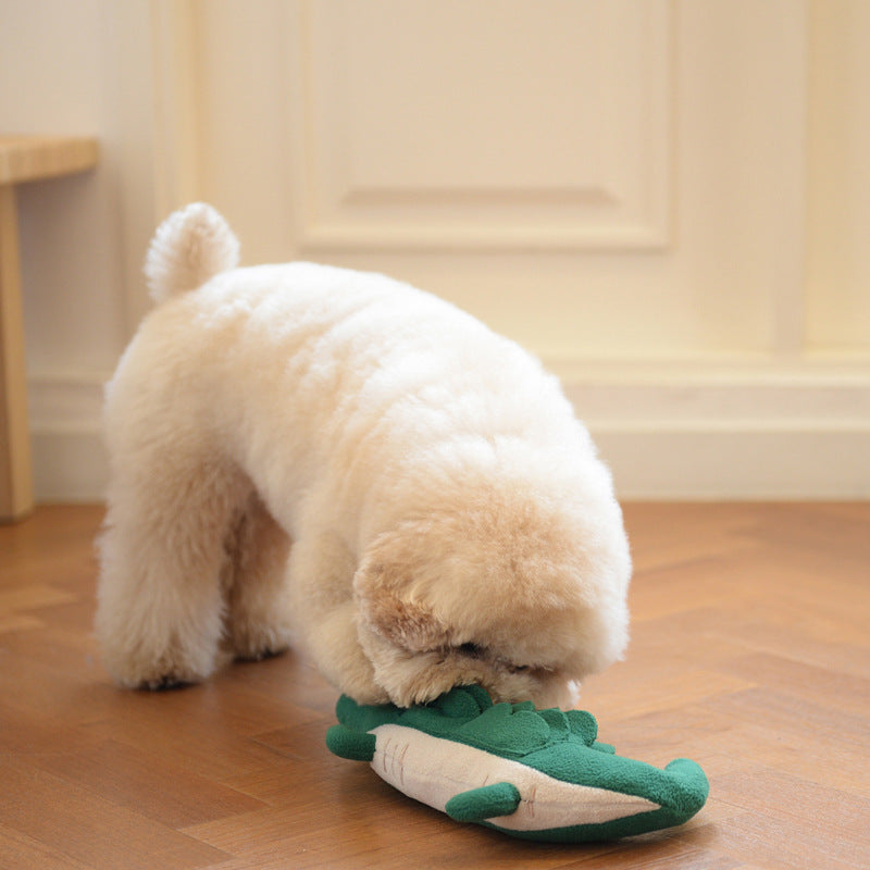 JMT-671242 Interactive Plush Dog Toy - Cute & Durable Pet Companion, 35x18cm, Lightweight at 90g