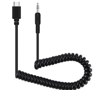 JMT-671434 DJI Osmo Pocket Compatible 3.5mm Male to Type-C Recording Spring Wire