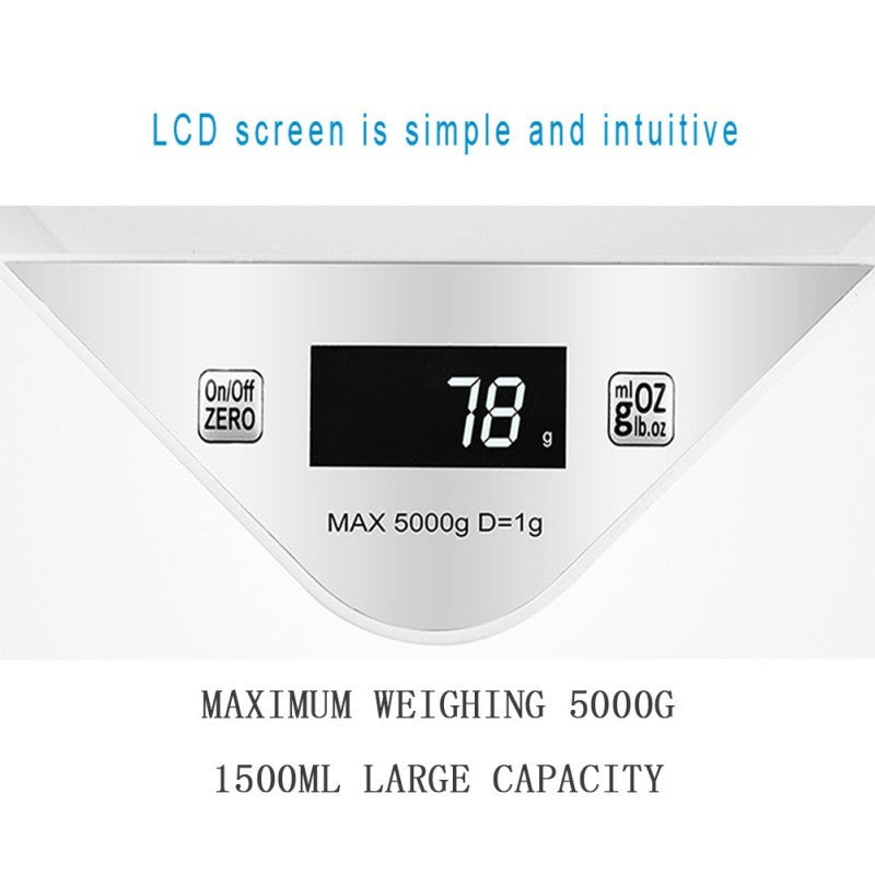 JMT-671434 Digital Pet Scale for Weighing Newborn Puppies and Kittens - Green, 5000g Capacity, HD LCD Display, Tare Function