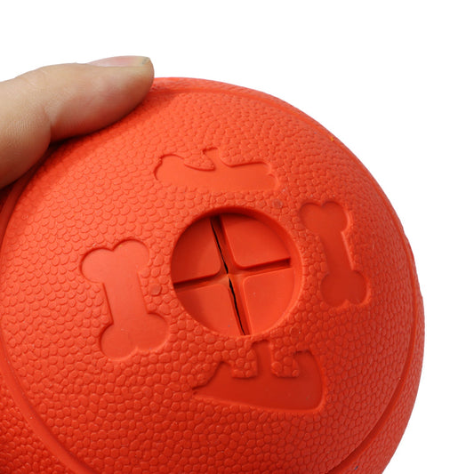 JMT-671562 Interactive Dog Food Leaking Ball - TPR Nibble Toy, Available in Small (8CM) and Large (11CM) Sizes