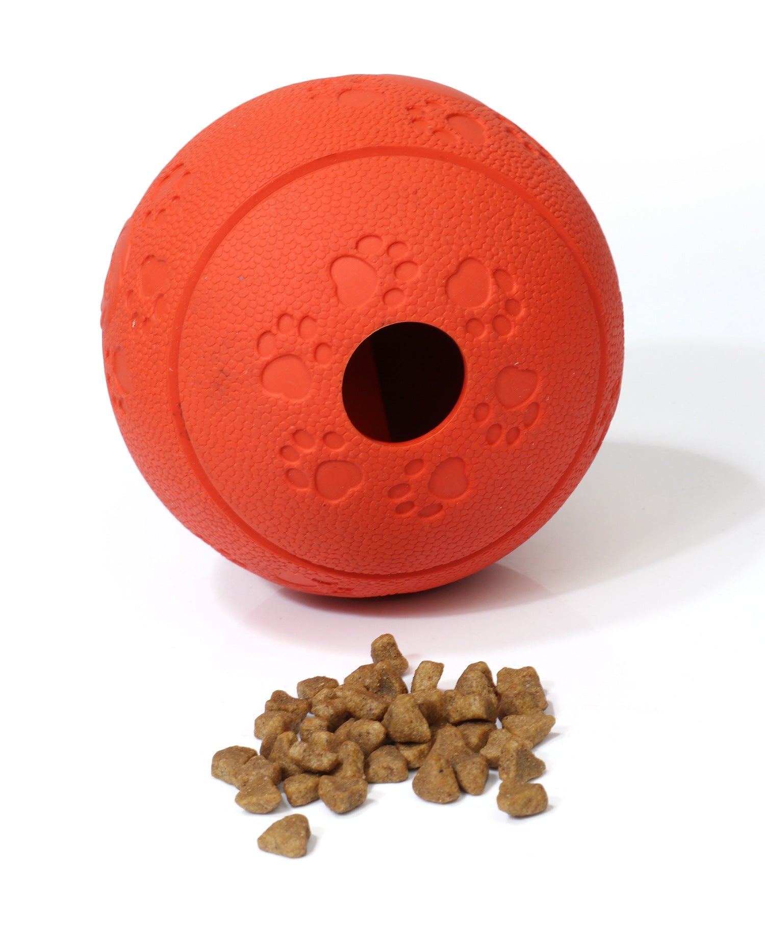JMT-671562 Interactive Dog Food Leaking Ball - TPR Nibble Toy, Available in Small (8CM) and Large (11CM) Sizes