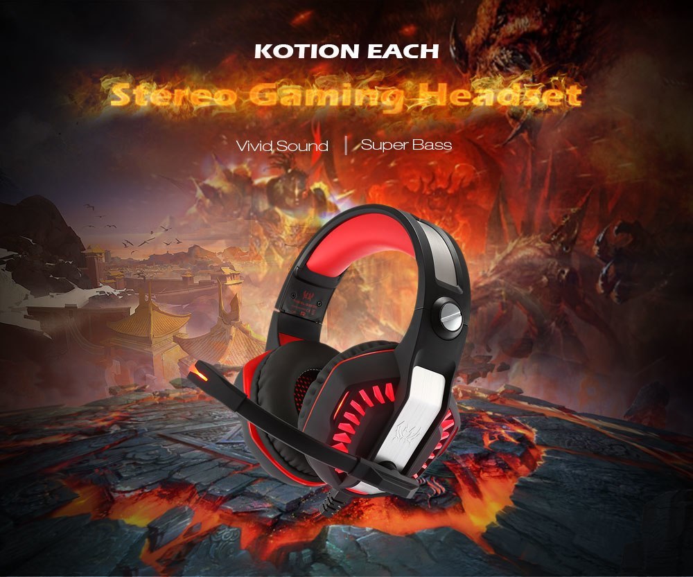 JMT-671754 E-sports Gaming Headset with LED Lighting and High-Fidelity Microphone