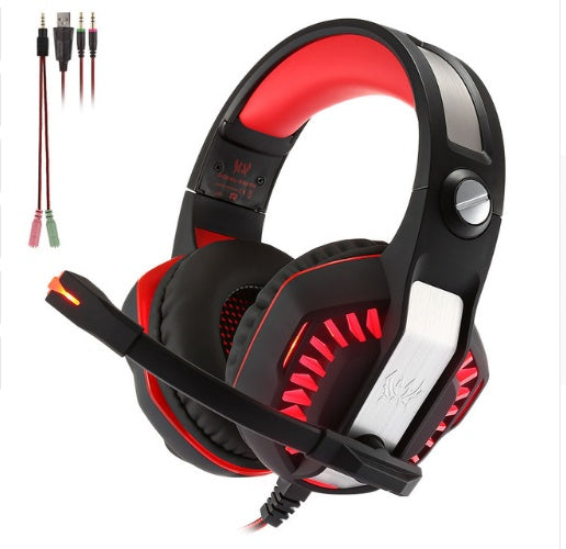 JMT-671754 E-sports Gaming Headset with LED Lighting and High-Fidelity Microphone