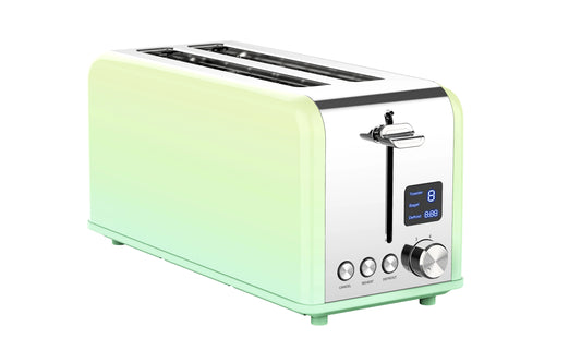 JMT-672074 Smart Touch Screen Digital Electric 4-Slice Long Bread Toaster for Modern Kitchens