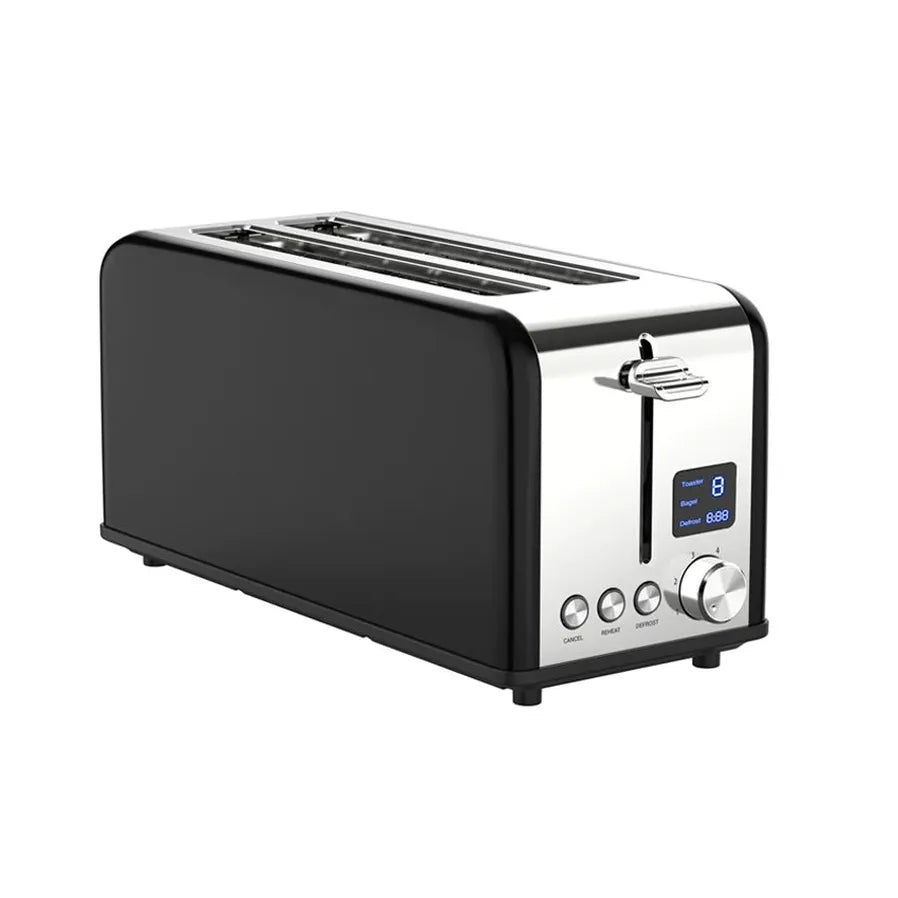 JMT-672074 Smart Touch Screen Digital Electric 4-Slice Long Bread Toaster for Modern Kitchens