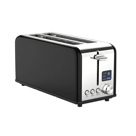 JMT-672074 Smart Touch Screen Digital Electric 4-Slice Long Bread Toaster for Modern Kitchens