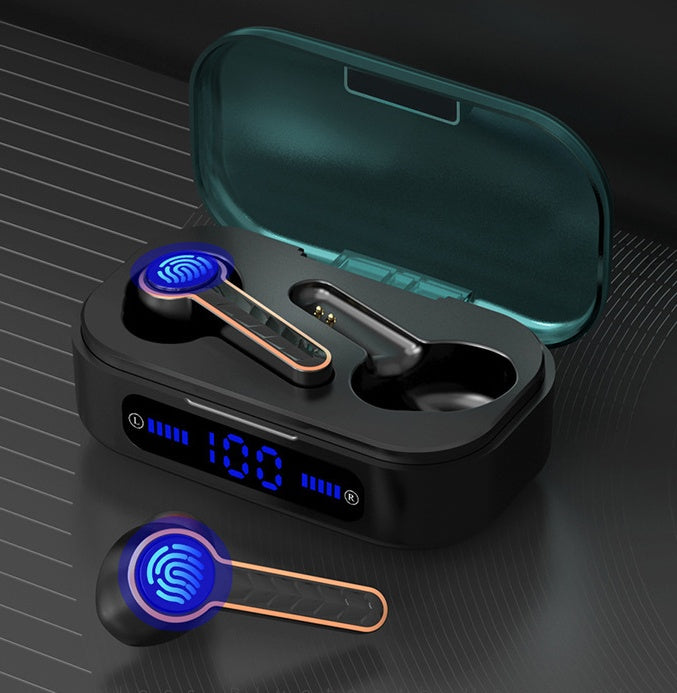 JMT-672074 True Wireless Stereo Mini Earphones with Bluetooth 5.0 and Multifunctional Features