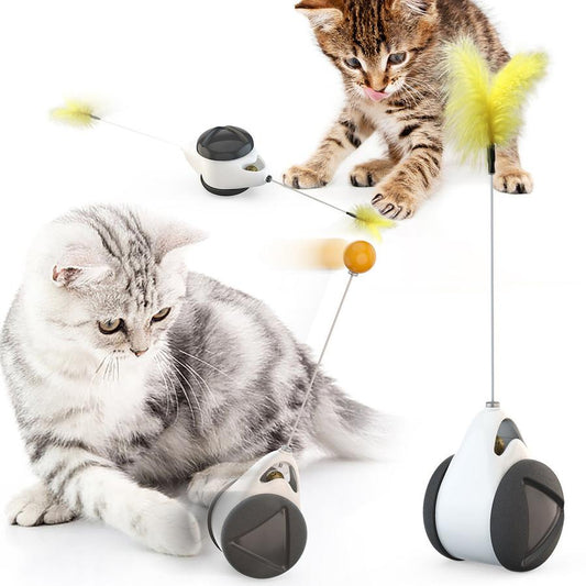 JMT-672394 Interactive Cat Teaser Tumbler Toy - Engaging Pet Supplies in Multiple Colors