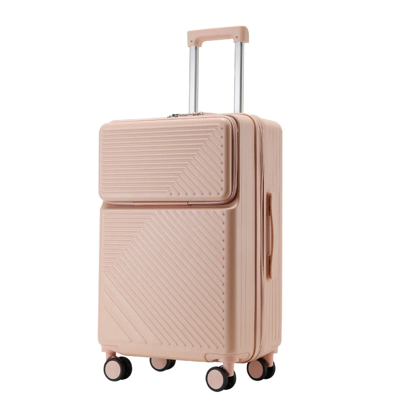 JMT-672458 Kids Ride-On Trolley Suitcase - Travel Luggage with Cabin Design for Children