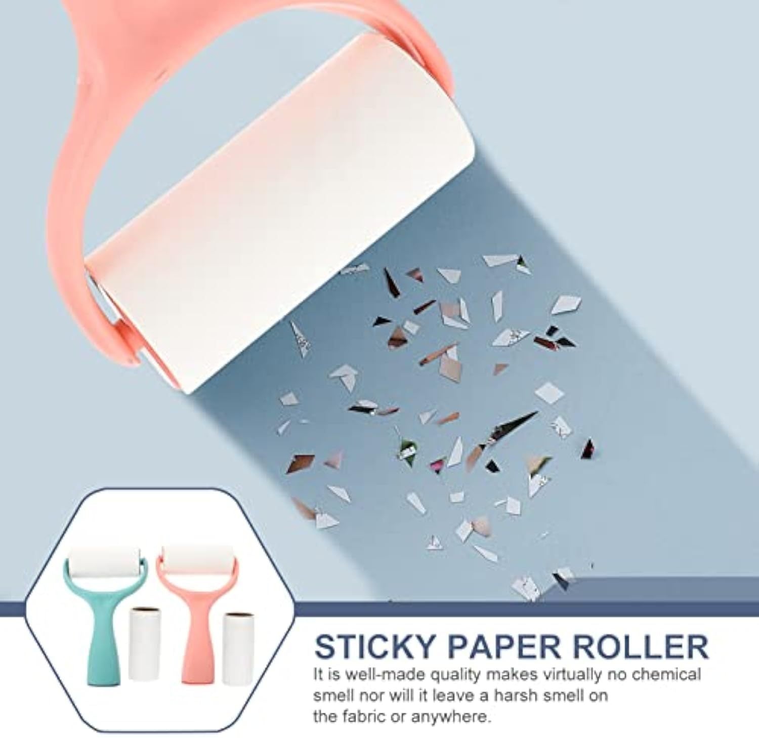 JMT-672650 Refillable Lint Roller and Fuzz Remover for Effective Pet Hair and Lint Removal on Clothes and Furniture