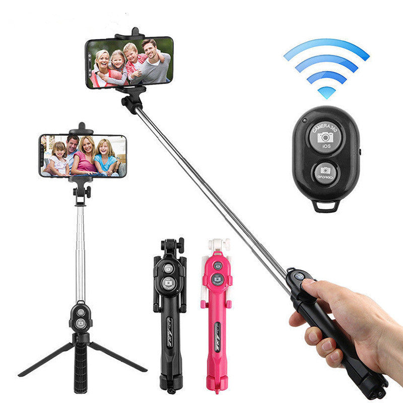 JMT-673418 Bluetooth Selfie Stick Tripod for Mobile Phones - Compatible with iPhone & Android, Adjustable Length 19cm to 75cm