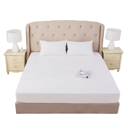 JMT-673482 Breathable Waterproof Mattress Protector with Bedbug Defense - 100% Polyester Knitted Design