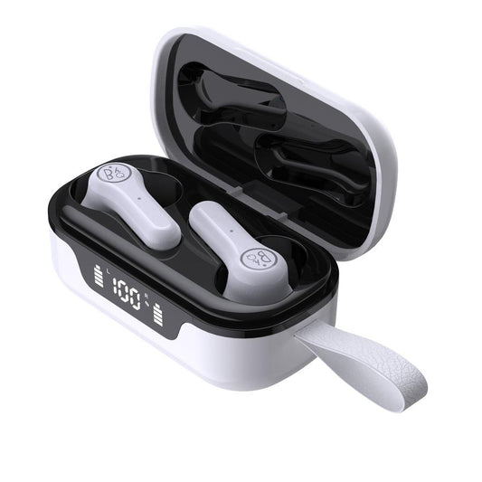 JMT-673546 Wireless Bluetooth Headset with Battery Display and Voice Control Functions - Dual Ear, Stereo Sound