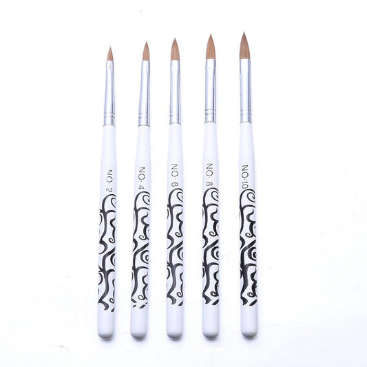 JMT-673866 Manicure Mink Hair Crystal Nail Brush - Versatile and Comfortable Tools for All Skin Types