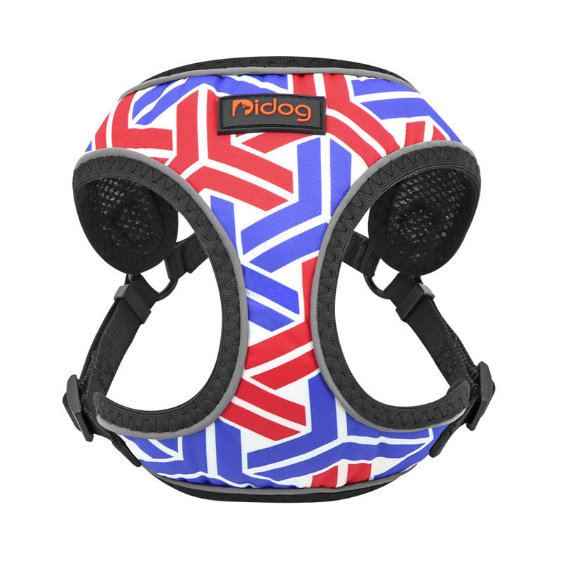 JMT-674058 Reflective Vest-Style Pet Harness for Small and Medium Dogs - Adjustable and Comfortable Design