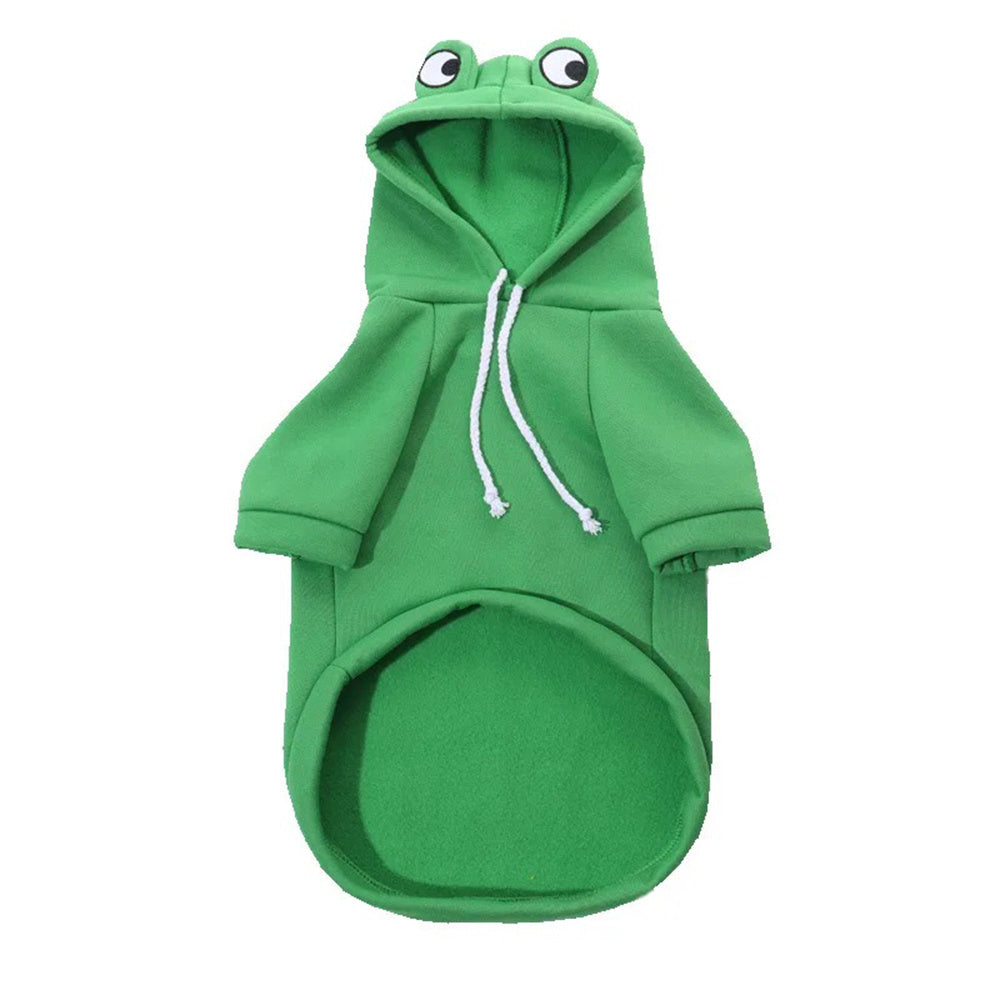JMT-674186 Frog Costume Hoodie for Small Dogs and Cats - Cozy Sweatshirt for Halloween and Autumn Wear