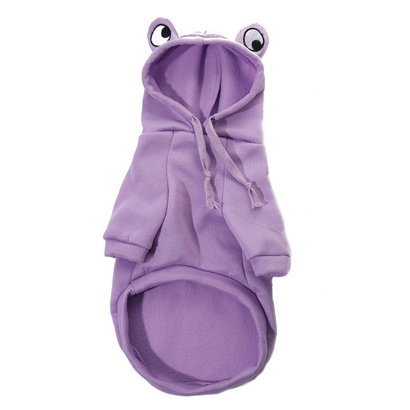 JMT-674186 Frog Costume Hoodie for Small Dogs and Cats - Cozy Sweatshirt for Halloween and Autumn Wear