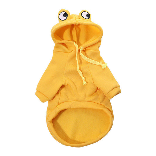 JMT-674186 Frog Costume Hoodie for Small Dogs and Cats - Cozy Sweatshirt for Halloween and Autumn Wear
