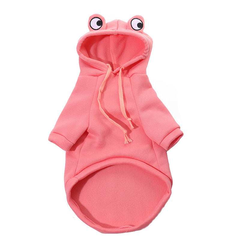 JMT-674186 Frog Costume Hoodie for Small Dogs and Cats - Cozy Sweatshirt for Halloween and Autumn Wear