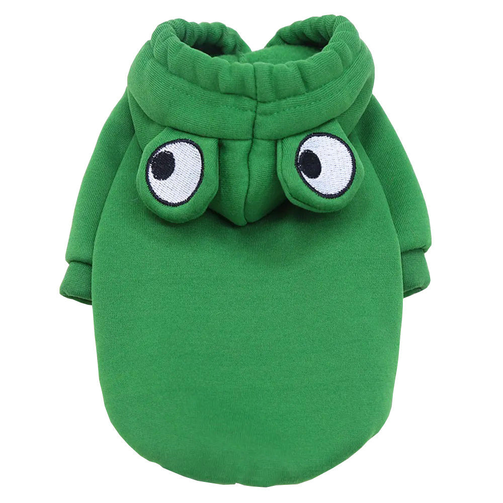 JMT-674186 Frog Costume Hoodie for Small Dogs and Cats - Cozy Sweatshirt for Halloween and Autumn Wear
