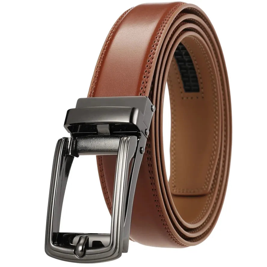JMT-674314 Durable Alloy Automatic Buckle Belt for Trendy Style
