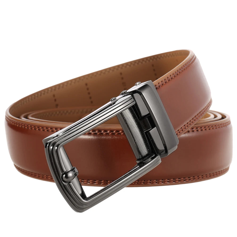 JMT-674314 Durable Alloy Automatic Buckle Belt for Trendy Style